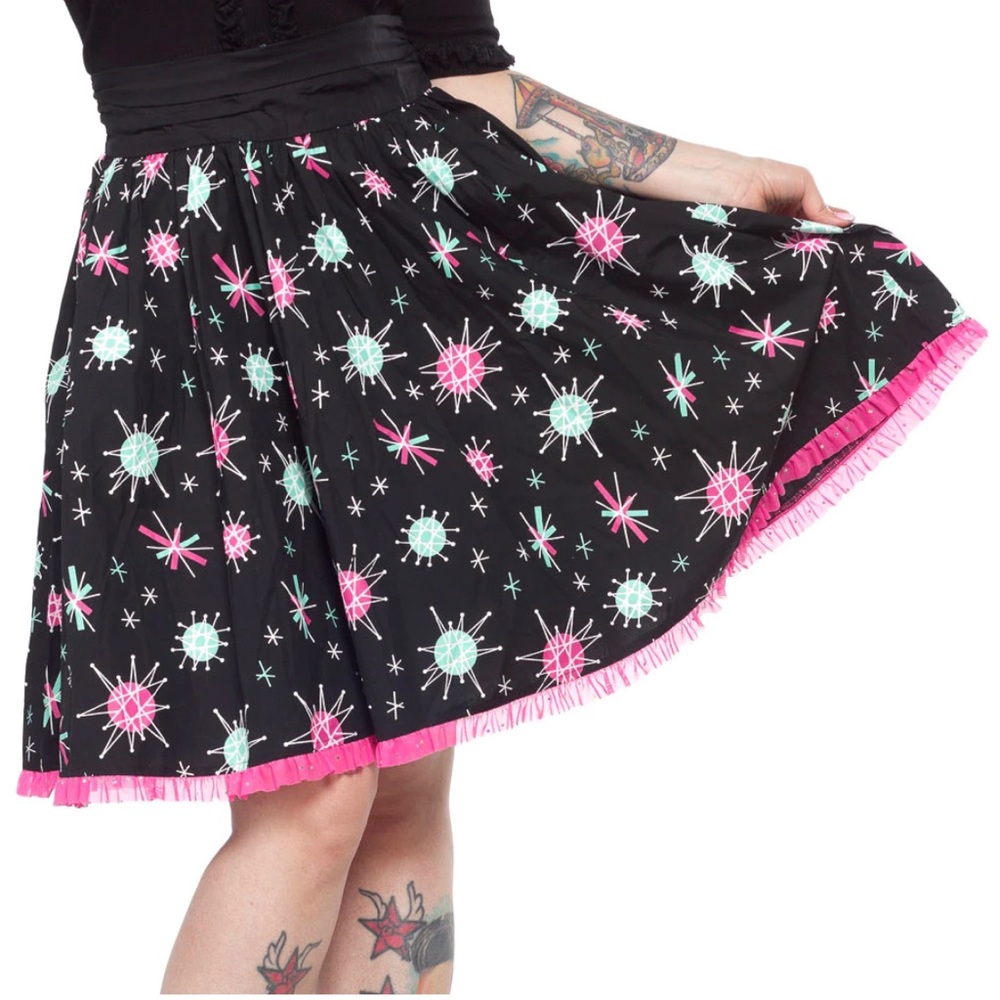Sourpuss Sputnik Swing Skirt